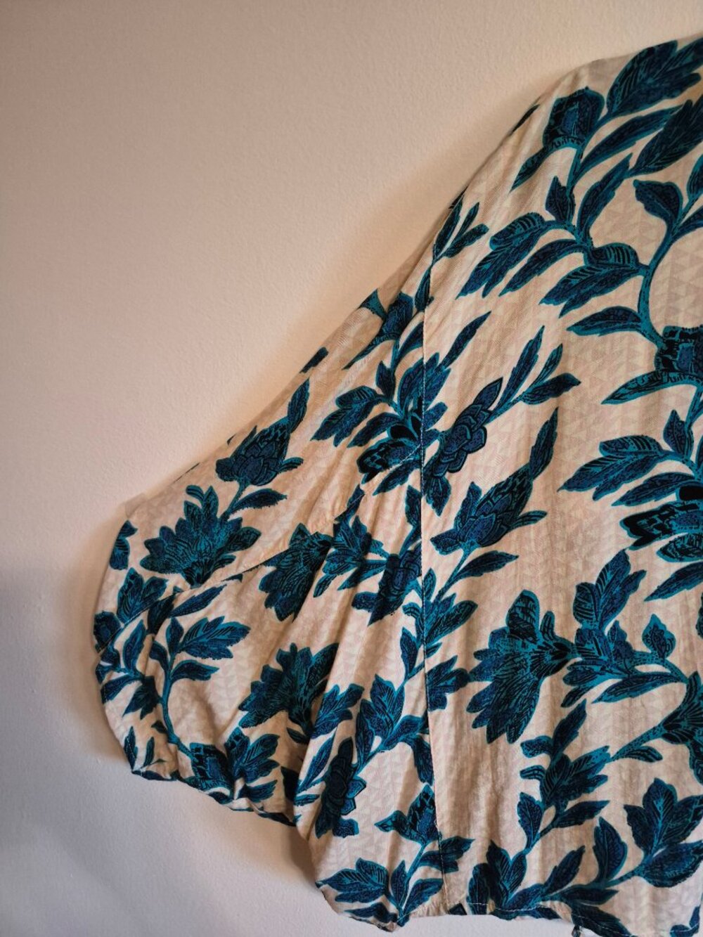 Andersen  & Lauth Floral Viscose Cocoon Open Cardigan OS - Picture 10 of 16